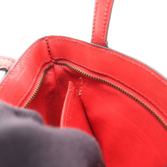 Celine Tote Handbag Leather Red - Picture 5 of 10